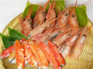 ずわいむき身と甘えびセット(送料込み)